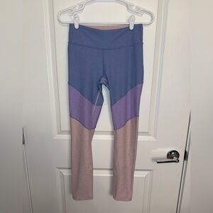 Outdoor Voices Women's Colorblock Leggings - Lilac, Lavender, and Dahlia Small